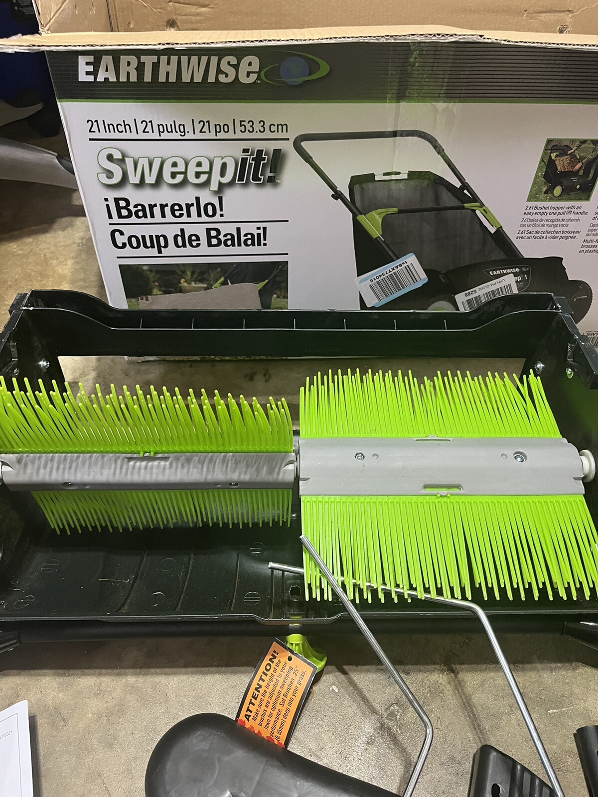 Parts Only for Earthwise 21Inch Leaf & Grass Push Lawn Sweeper eBay