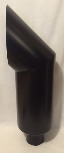 FLAT BLACK 5" ID 10" OD 36" L DIESEL EXHAUST CAT STACK FORD POWERSTROKE - Picture 4 of 4