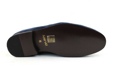 Men's Navy Blue Velvet Slip On Gold Buckle Dress Shoes Loafers Formal AZARMAN | eBay Men's Navy Blue Velvet Slip On Gold Buckle Dress Shoes Loafers Formal AZARMAN | eBay
