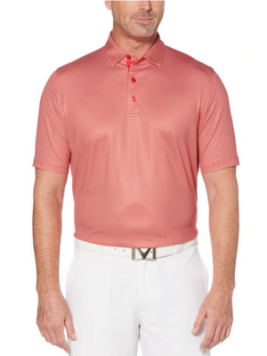 Callaway Men's Swing Tech  Gingham Printed Polo[ L]
