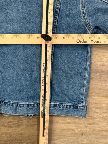 Vintage 90s Levi's Girls Denim Jacket XL Blue Button Up USA Western Trucker - Picture 16 of 17