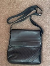 Image of Real Leather Messenger Bag with Zips and Magnet Quality