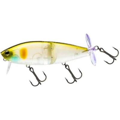 Yo-Zuri 4 1/8'' 3DB Wake Prop 105 Topwater Wake Bait GHOST AYU 1OZ  B4