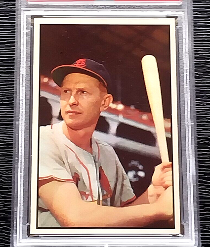 1953 BOWMAN COLOR AL RED SCHOENDIENST BASEBALL CARD #101 *CENTERED* PSA 5 EX - Picture 2 of 4