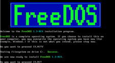 FreeDOS 1.4 Lite Bootable or Installable MS DOS Compatible OS on USB Flash Drive