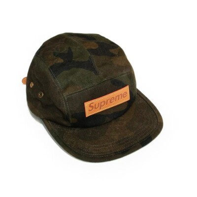 Louis Vuitton x Supreme キャップ コラボ　迷彩 2017 LOUIS VUITTON x Supreme Cap Camouflage Cotton France Khaki Green