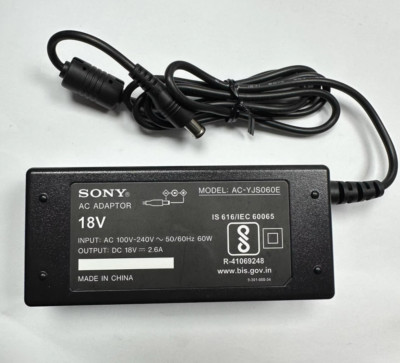 Sony AC-YJS060E 18V 2.6A AC Adapter Power Supply Charger | eBay