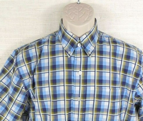 Camicia uomo Cutter Buck abbottonata media manica corta a quadri blu - Foto 3 di 6