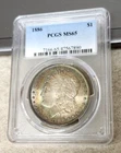 1886 Morgan Dollar - Pastel Tones - MS65 - PCGS - Great Eye Appeal