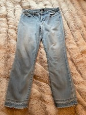 Kenneth Cole Women's Skinny Jeans Mid-Rise Slim Fit No Hem Size 30