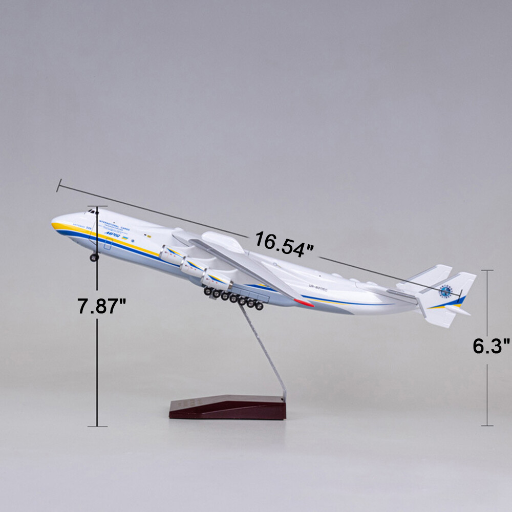Antonov 225 モデル 1/200 スケール 1:200 An-225 Antonov Resin Aircraft Model Toy 17 inch