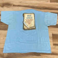 Vintage Screen Stars Best Shirt Mens XL Constitution Blue Tee Made in USA