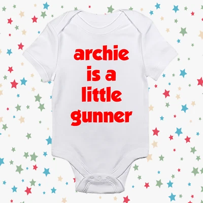 Little Gunner personalisierte Baby Weste Schlafanzug Arsenal Football Club