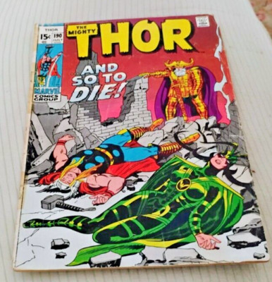 Thor 190 Hela Vs Thor To The Death 1971 Lee & Buscema Marvel Silver Age