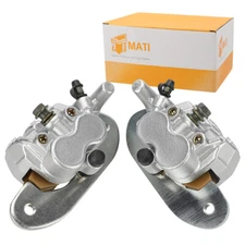 Rear Left Right Brake Calipers & Pads for Yamaha Rhino/Viking 700 YXR700 YXM700