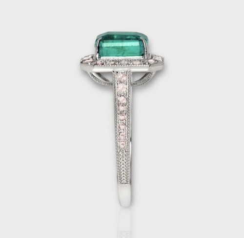 Anello con Smeraldo e Diamanti - Foto 5 di 10