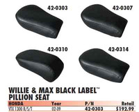Willie & Max Black Label Rear Seat For Honda Vtx1300r/s/t 1424c Willie & Max Black Label Rear Seat For Honda Vtx1300r/s/t 1424c