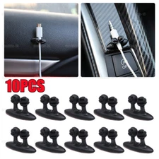 10x/Set Car Interior Accessories Wire Cable Holder Charger Line Clips Organizer