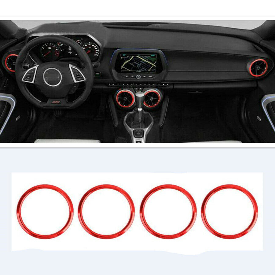 Interior Air Vent Outlet Ring Cover Trim For Chevrolet Camaro 2017+ Accessories