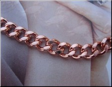Solid Copper Anklet CA728G - 5/16 inch wide - 8 to 11 inch lengths