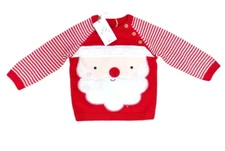 mothercare baby 3-6 months fluffy santa beard christmas jumper
