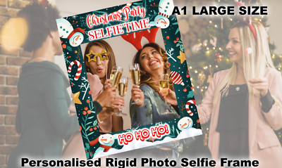 Personalisiert individuell beliebiger Text Weihnachten Party Kinder Erwachsene Selfie Brett Rahmen