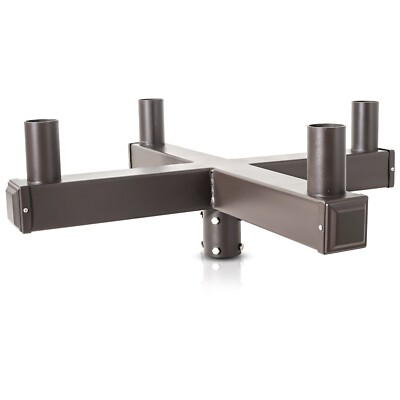 90 Degree Quad Round Bullhorn Tenon for 4 fixtures, LED Shoebox Street Lights 