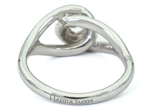 Anello oro HARR & JACOBS Diamante naturale da 0.40 CT, certificato, F - VVS - Foto 7 di 9