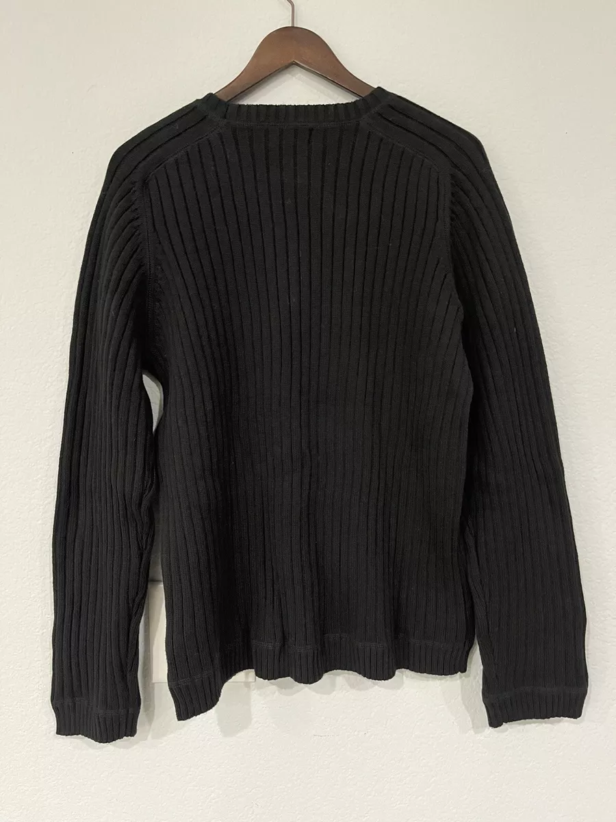 Long black top pullover sweater