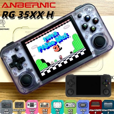 NEW RG35XX H Retro Handheld Video Game Console 3.5'' IPS 64GB Videospielkonsole