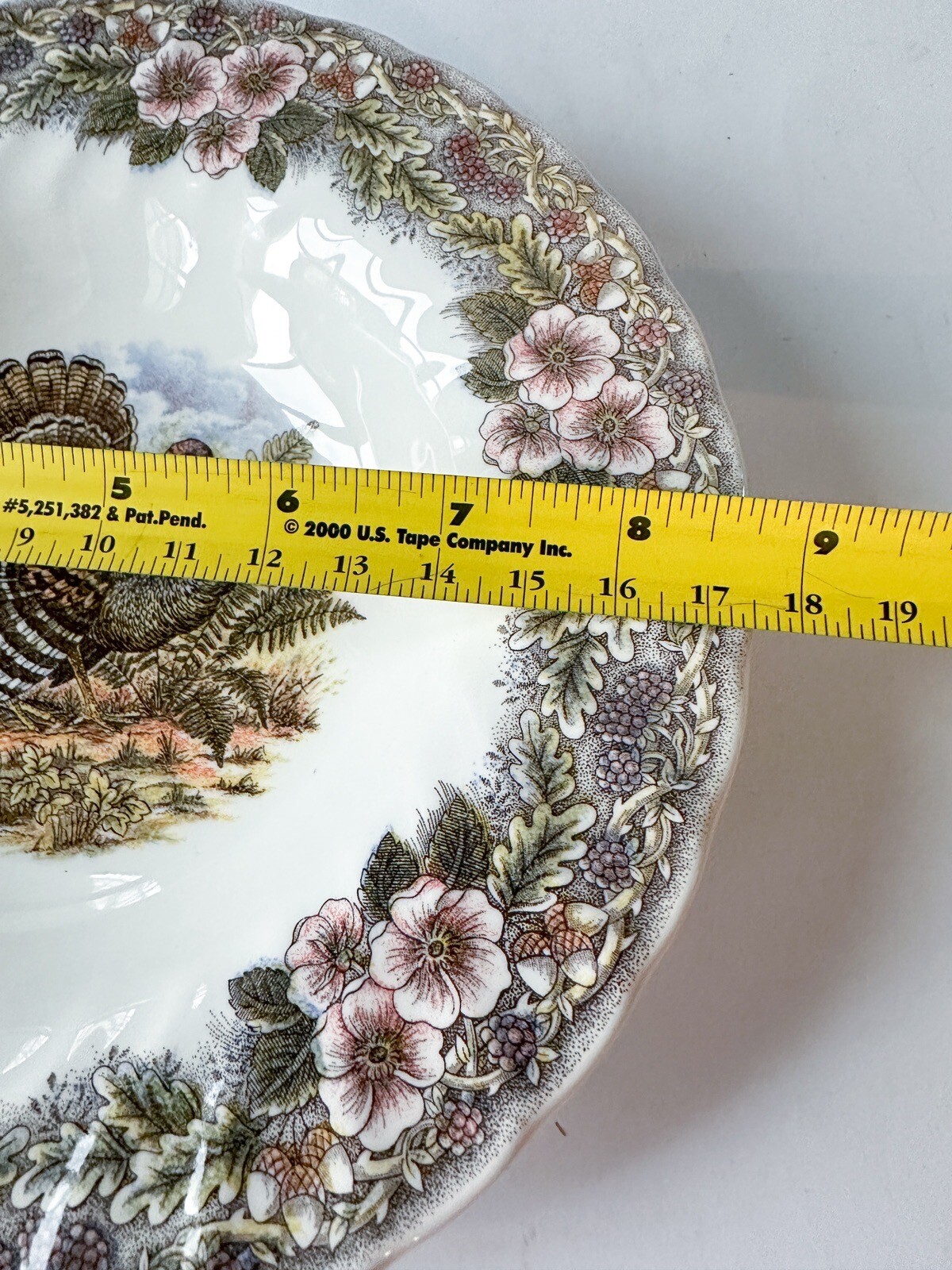 Churchill Thanksgiving Turkey Rimmed Soup Bowl Myott factory archives