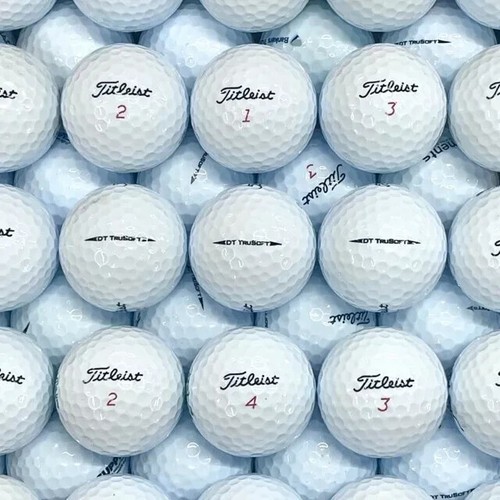 50 Titleist DT TruSoft Used Golf Balls 5A Mint Condition FREE SHIPPING