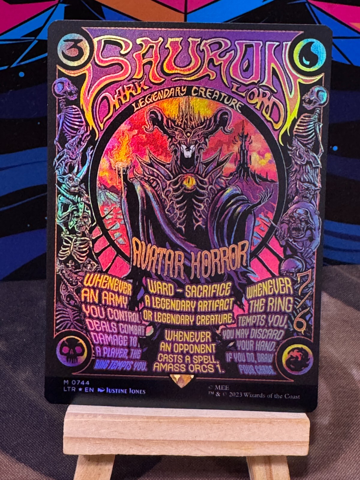 MTG ~ Sauron, The Dark Lord ~ FOIL POSTER ~ Lord Of The Rings ~ 0744 M/NM