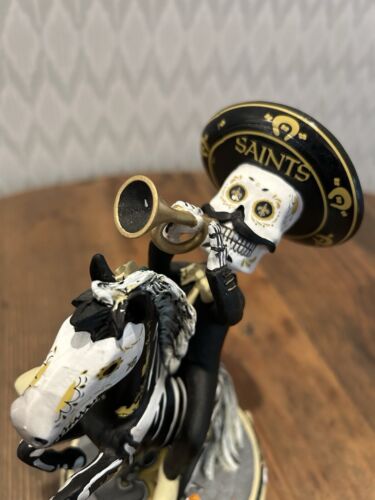 New Orleans Saints Calavera Horse FOCO Bobblehead Day Of The Dead Ltd. Edition - Picture 2 of 7
