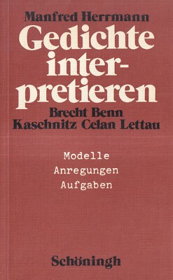 C1- SCHÖNINGH- MANFRED HERRMANN : GEDICHTE INTERPRETIEREN