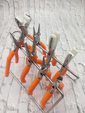Set of 8 Jewelry Pliers Orange Grips with Stand - Jewelry Making Tools