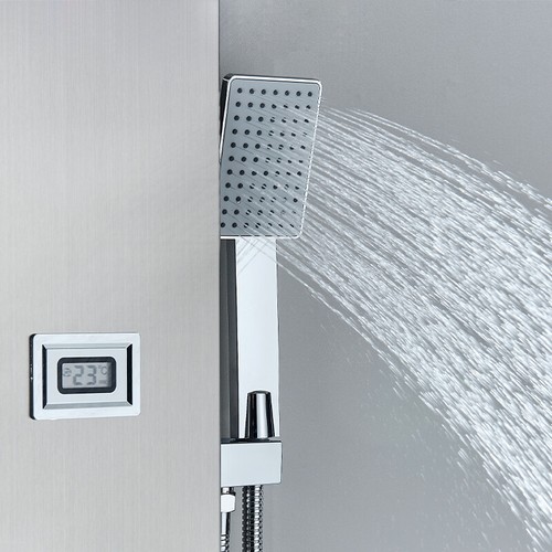Edelstahl Duschpaneel Duschset Regendusche Massage Duscharmatur Kopf Duschsäule - Bild 153 von 213