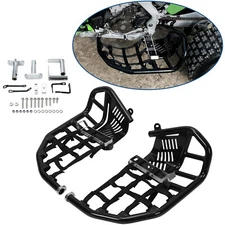 Foot Peg Nerf Bars W/Black Nets Peg For Kawasaki KFX450R 08-15 Heel Guards