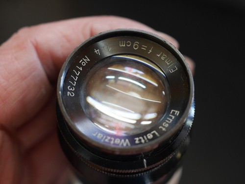 Leica Elmar 9 cm f/4 Leitz Wetzlar nero LTM L39 HAZE ref:1774 - Foto 6 di 11