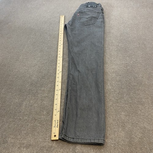 Levi's 508 Herrenjeans Größe 30 x 30 grau Denim abgenutzt rotes Etikett gerades Bein - Bild 8 von 11