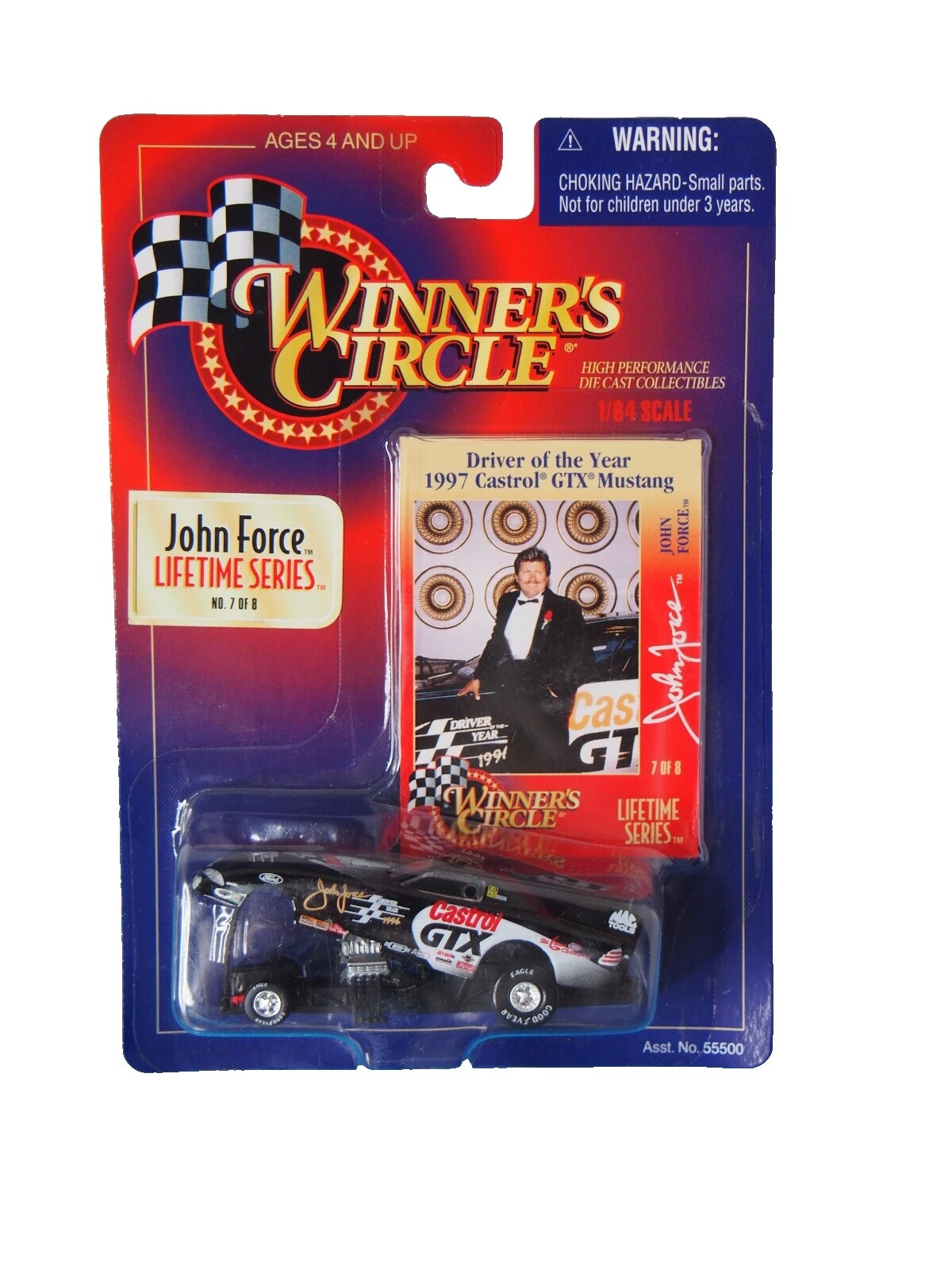 John Force Ford autos de carrera diecast escala 1:64