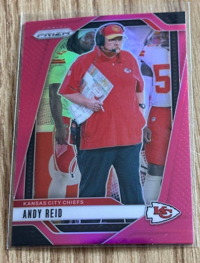 2024 PRIZM PINK ANDY REID CHIEFS