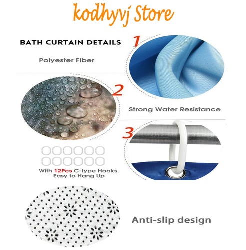 4 Stück Gaming Duschvorhang Set für Badezimmer Jungen Gamer Badewannenvorhang für Kinder... - Bild 5 von 6