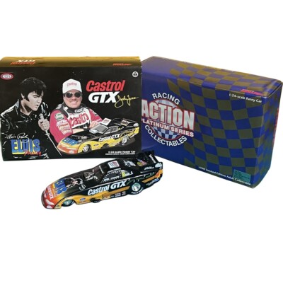 1998 Action RCCA John Force Castrol GTX Elvis Presley 1:24 Scale NHRA Funny Car