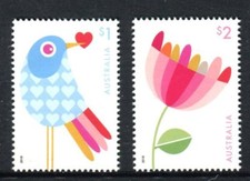 2018 With Love - Set of 2 Mint Unhinged Stamps