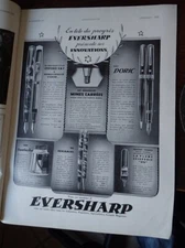 stylo porte mine EVERSHARP + bijoux BURMA publicité papier ILLUSTRATION 1933 eb