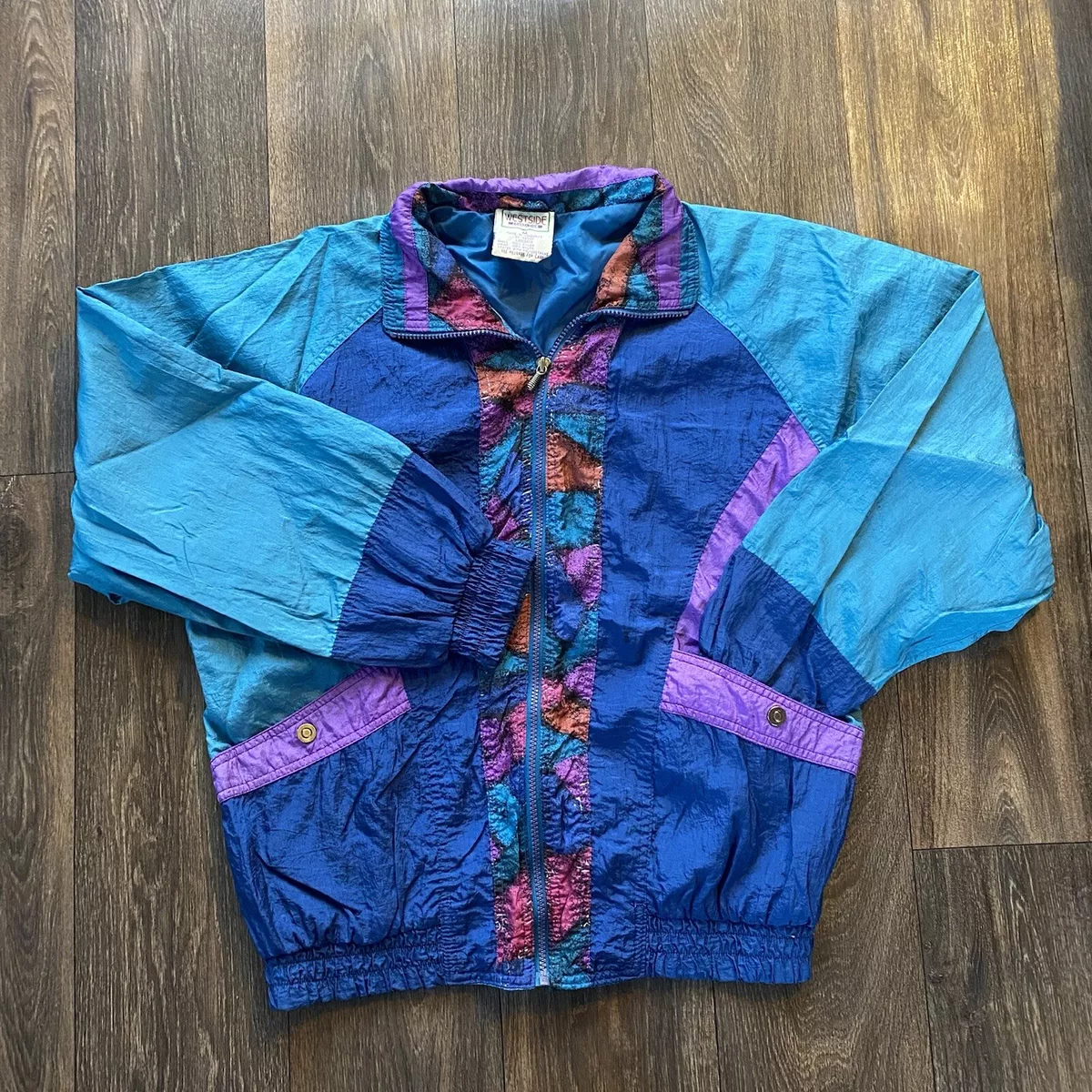 VTG 80s 90s Westside Connection Multicolor Windbreaker Track