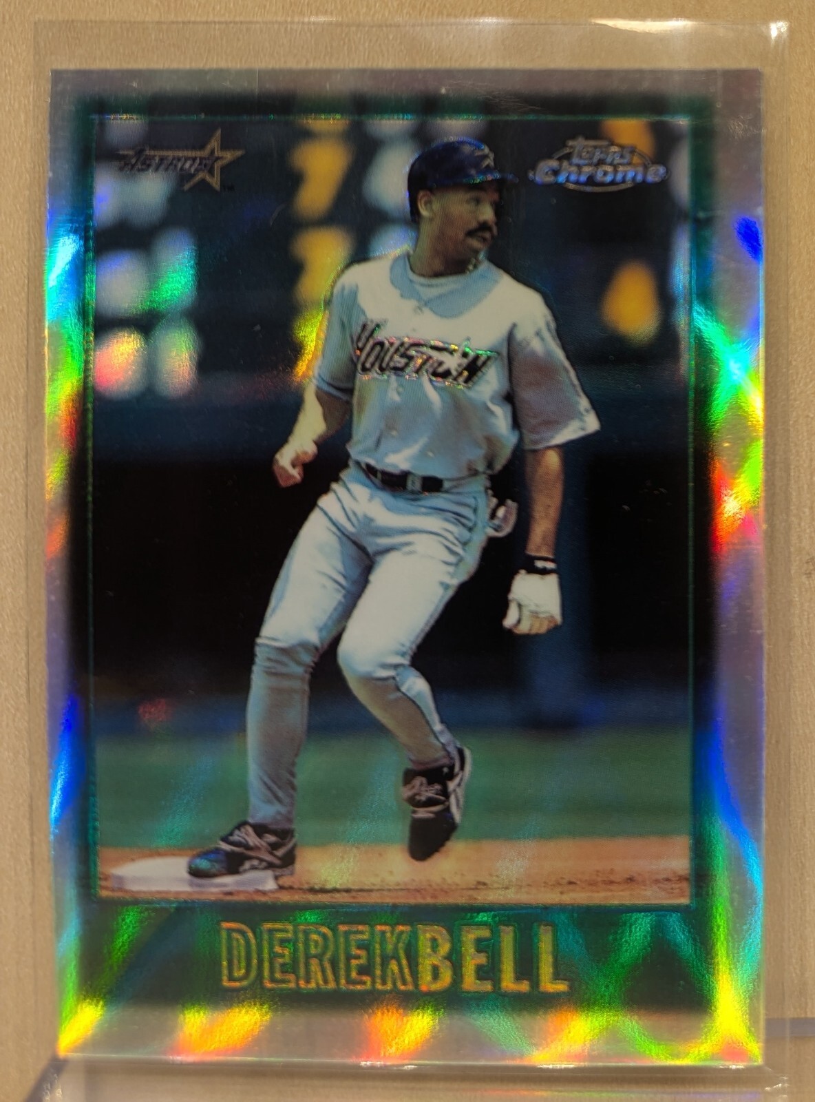 1997 Topps Chrome SILVER REFRACTOR #37 Derek Bell RARE ICONIC PARALLEL