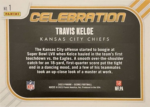2023 Score - Celebration #1 Travis Kelce - Picture 2 of 2