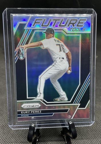 2023 Panini Prizm Future Tools #FT3 Eury Perez Silver Prizm Miami Marlins ⚡️ - Picture 3 of 3